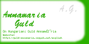 annamaria guld business card